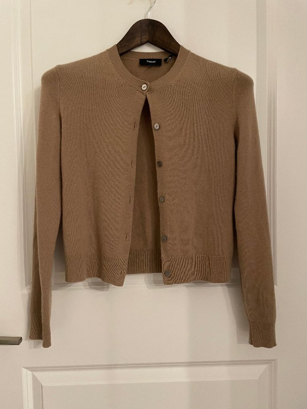 Theory Cashmere Crewneck Cardigan & Shell Top Set - Picture 3 of 6